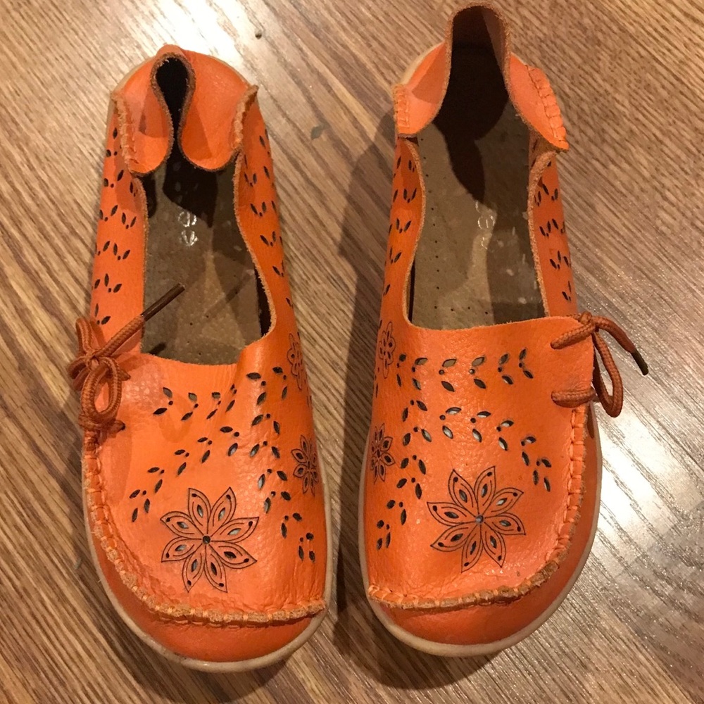 Socofy Orange loafer